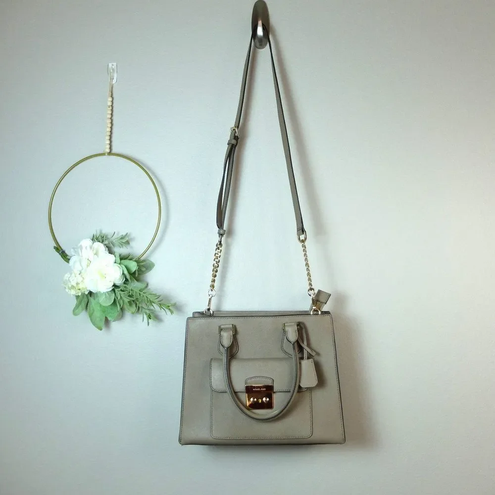 Michael Kors Dark Dune Bridgette Medium Saffiano Tote